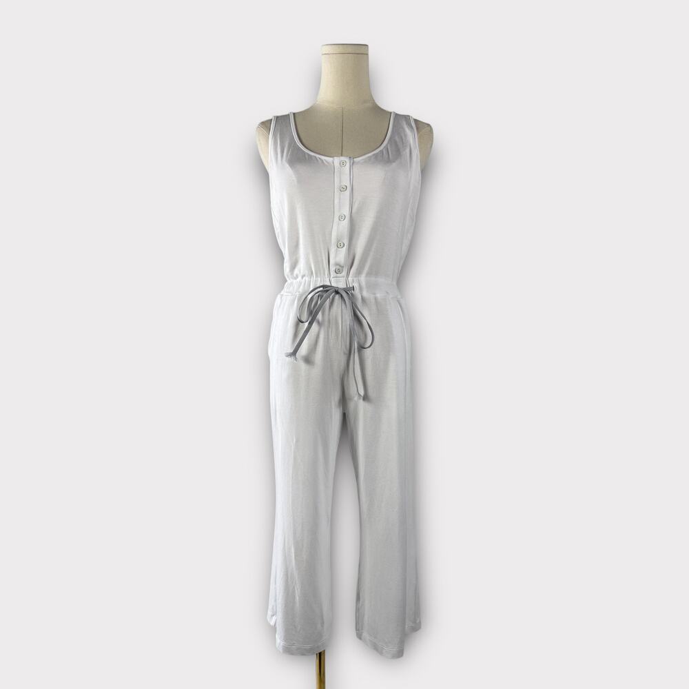 L'AGENCE Jersey Knit Tie Waist Cropped Jumpsuit Size Small NEW